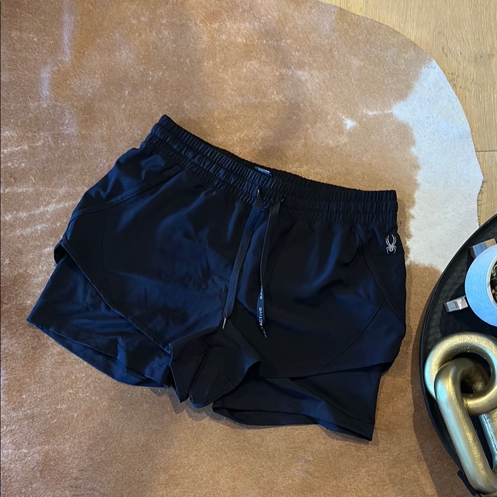 Spyder Black Active Shorts Size S